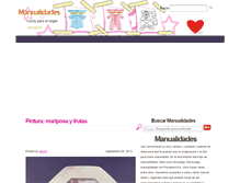 Tablet Screenshot of manualidades-bricolage.com